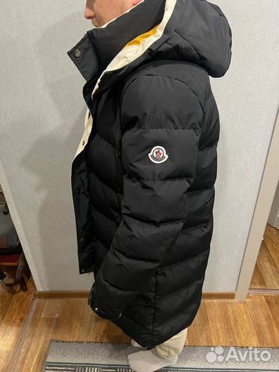 Пуховик moncler мужской длинный