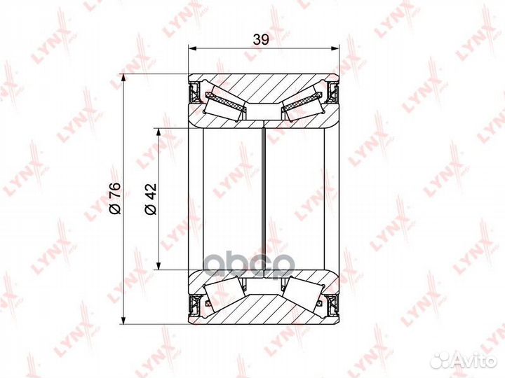 Подшипник ступ.hyundai IX35/santa FE I/tucson/K