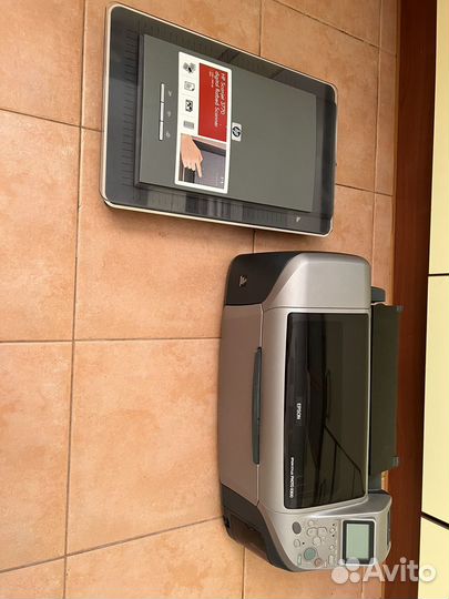 Принтер Epson Stylus R300+сканер HP Scanjet 3770