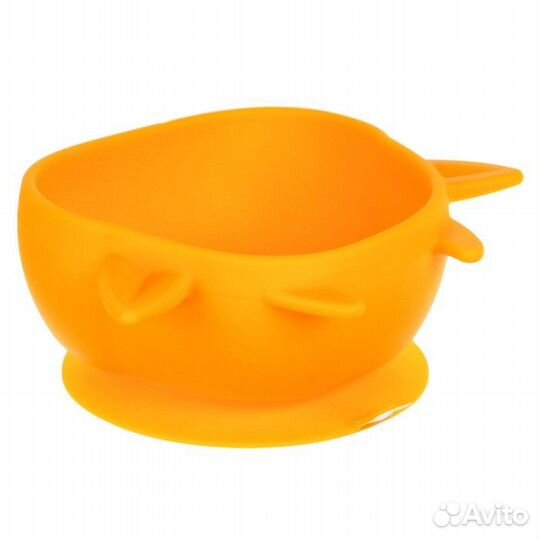 2 шт. Тарелка детская на присоске, силиконовая, цв