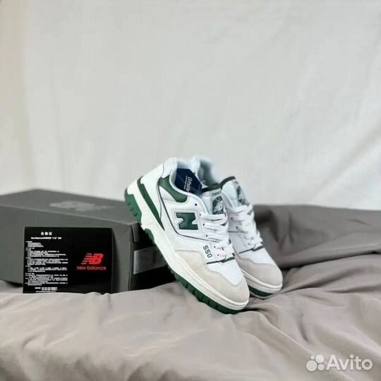 Кроссовки New Balance 550 White Taem Forest Green