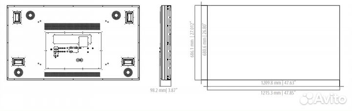 LCD панель, монитор BCD NSL-5521 R9849310