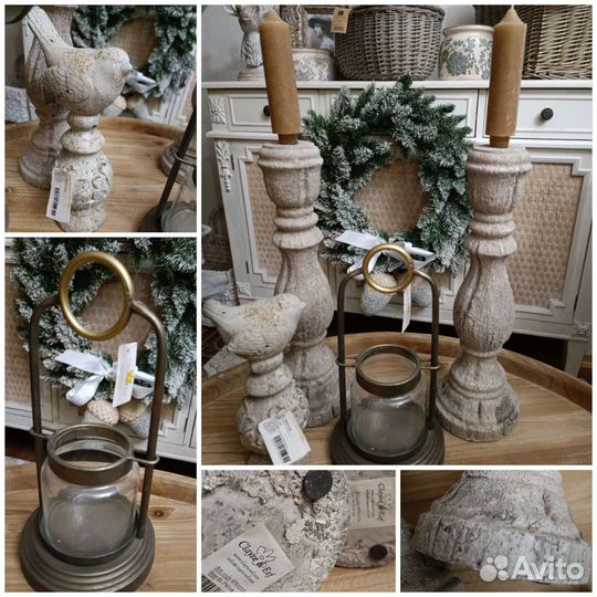 Подсвечник Clayre&Eef(Нидерланды) статуэтка птичка
