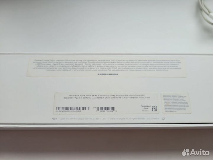 Часы apple watch 3 38 mm