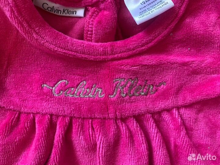 Вельветовая кофта для девочки Calvin Klein 12m