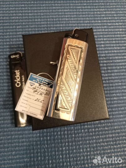 Серебряная зажигалка Кубачи 875-й пробы