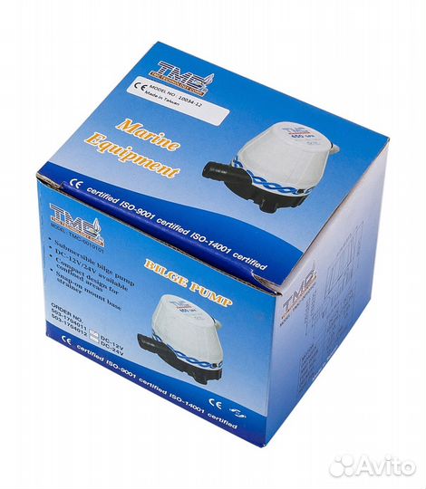 Помпа осушительная, 12 В, 450GPH (1703.25 л/ч) зап