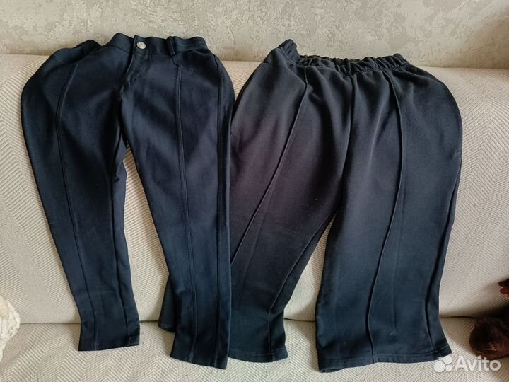Брюки школьные на девочку пакетом 122-128