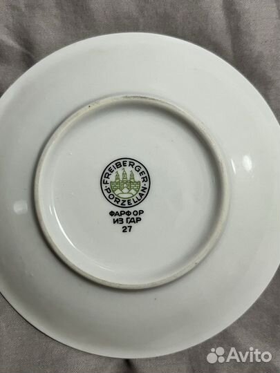 Сервиз кофейный freiberger porzellan, гдр