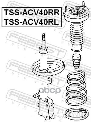 Подушка зад аморт R TOY camry ACV40/GSV40 06-11