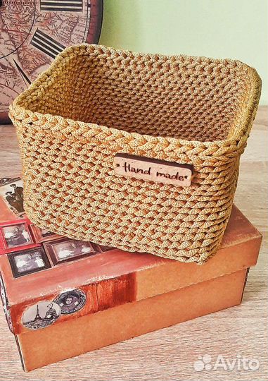 Интерьерная корзинка из шнура Caramel