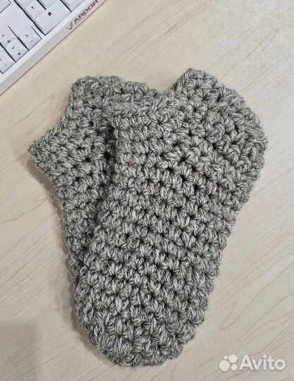 Тёплые носки тапочки, вязание на заказ