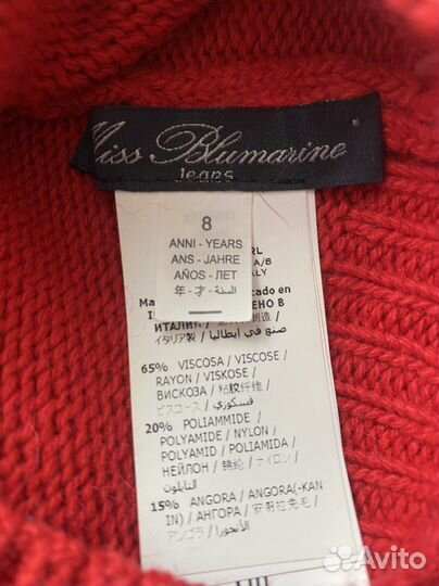 Шапка+шарф,размер 8лет,Италия