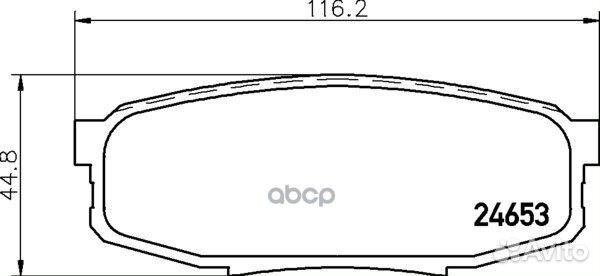 Колодки тормозные дисковые Strong Ceramic зад