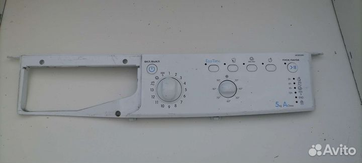 Панель управления настройками стиральной машины