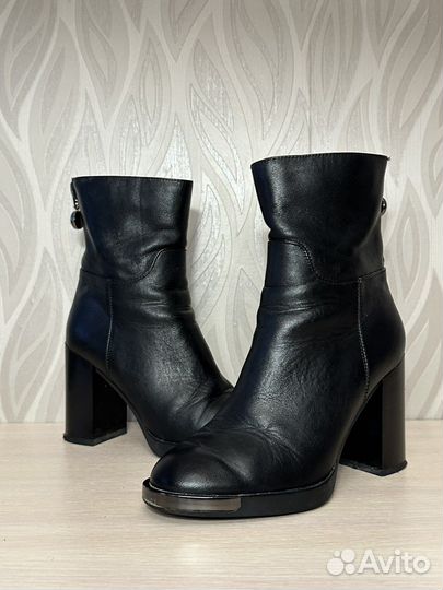 Ботильоны кожа черные 37