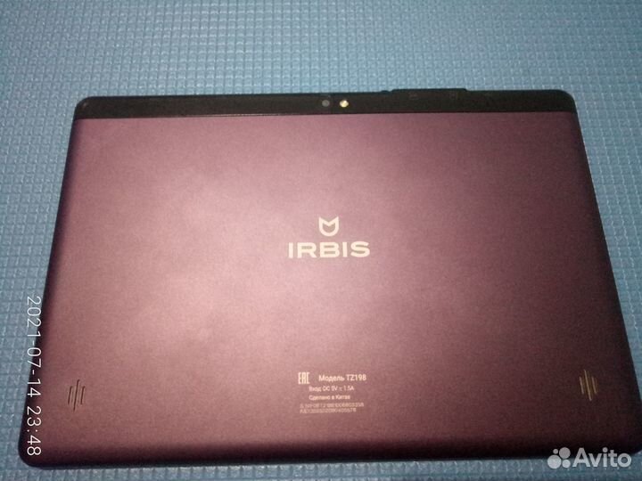 Планшет Irbis TZ198e фиолетовый