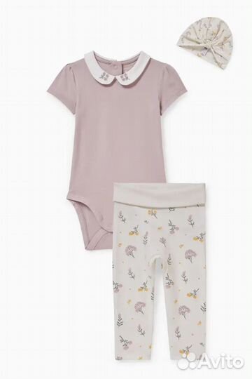 Комплект одежды C&A (штанишки,боди и шапочка) 56см