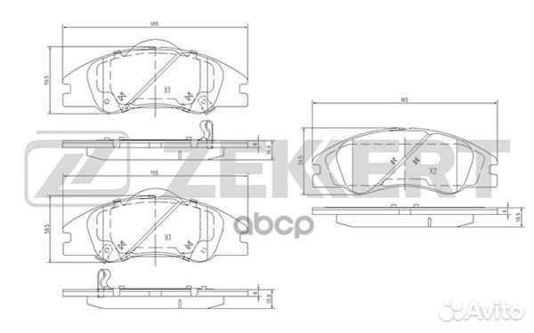 Колодки торм. диск. передн. Kia Cerato 04- bs-1