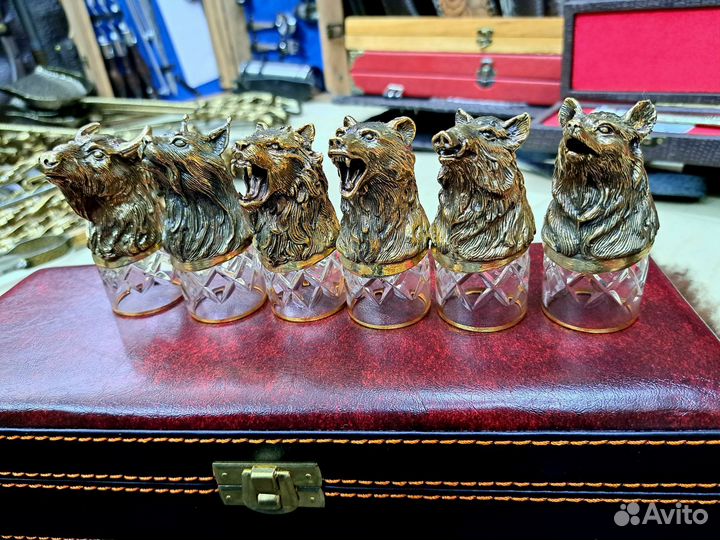 Рюмки,стопки бронза художественное литье