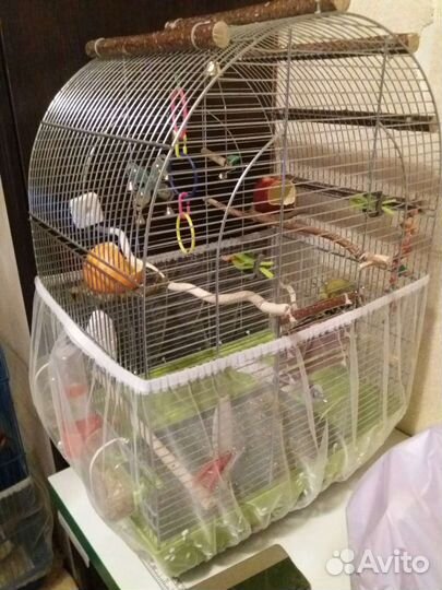 Защитный чехол на клетку для попугаев