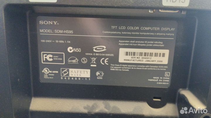 Монитор BenQ, sony