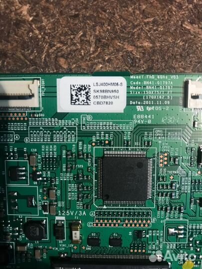 Запчасти для тв samsung UE40ES5507K