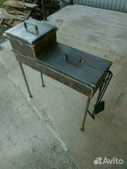 Мангал с трубой под казан