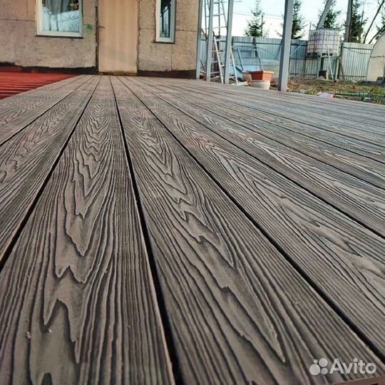 Терассная доска дпк полнотелая