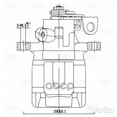 Суппорт торм. для а/м Peugeot 307 (00) /308 (07