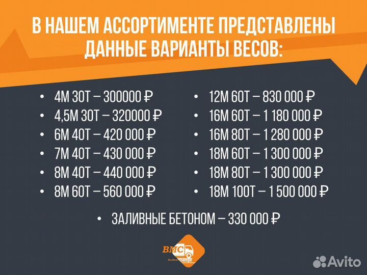 Автовесы грузовые пегас 16м 80т