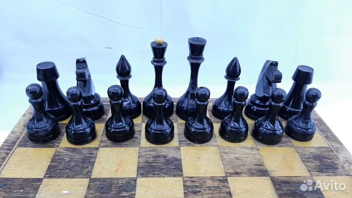Шахматы деревянные СССР Большие фигуры