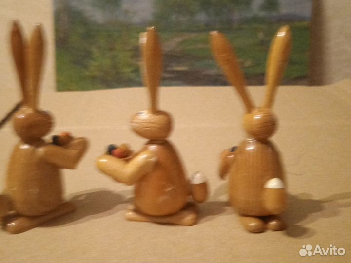 Фигурки дерево, мыльный камень