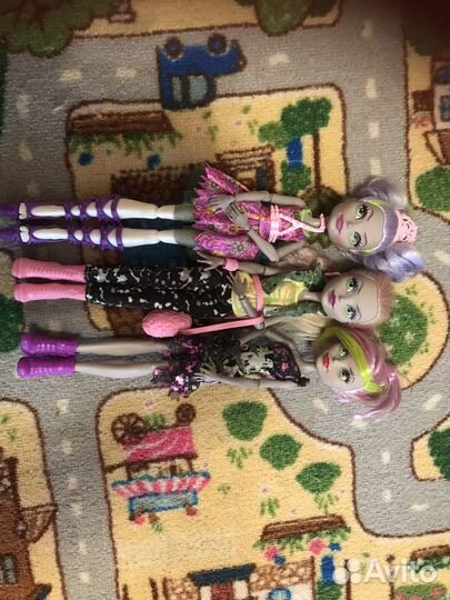 Монстер хай, рейнбоу хай, барби