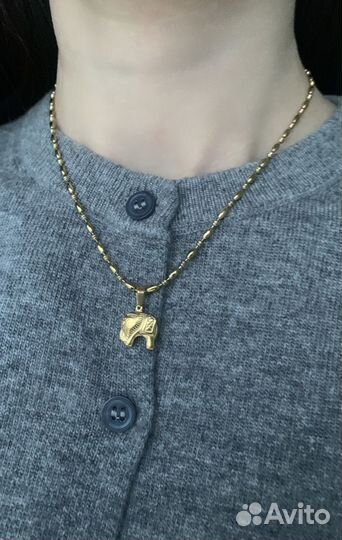 Колье из ювелирной стали Elephant