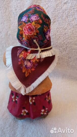 Ватная ёлочная игрушка. Ручная работа