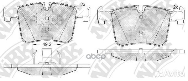 Колодки тормозные дисковые BMW 1 F20/3 F30/X3 F