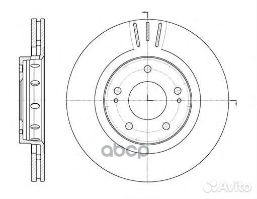 6896.10 диск тормозной передний Mitsubishi Out