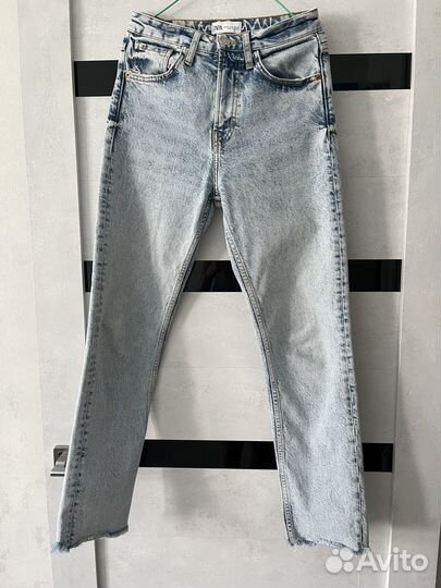 Джинсы zara прямые 34