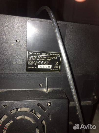 Музыкальный центр sony