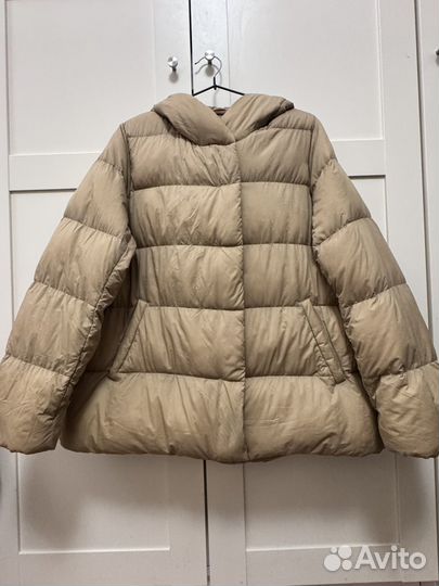 Пуховик Uniqlo с капюшоном L-XL
