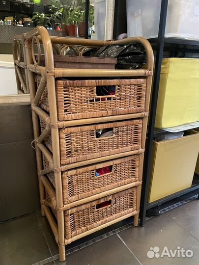 Шкаф-комод из ротанга