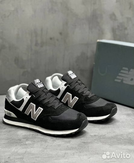 Кроссовки New Balance 574 white black