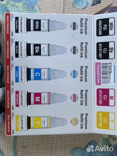 Чернила для принтера canon