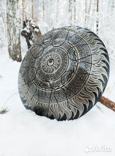 Глюкофон 32 см. Солнечная мандала