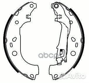 Колодки тормозные барабанные BS41002 SB Nagamochi