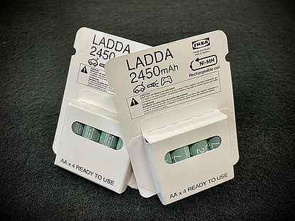 IKEA Ladda 2450 аккумуляторы AA