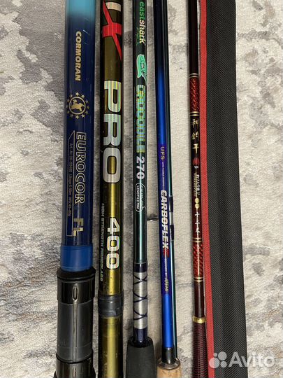 Спинниги, удочки, катушки (отл. сост)