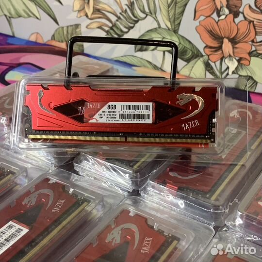 16gb(2x8gb) Jazer DDR4 8gb 3200Mhz XMP Новая