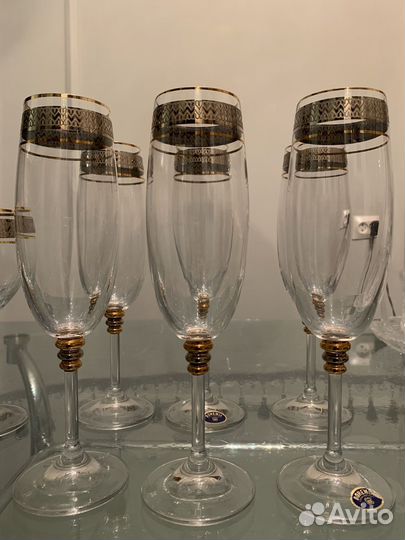 Фужеры для шампанского и вина Богемия